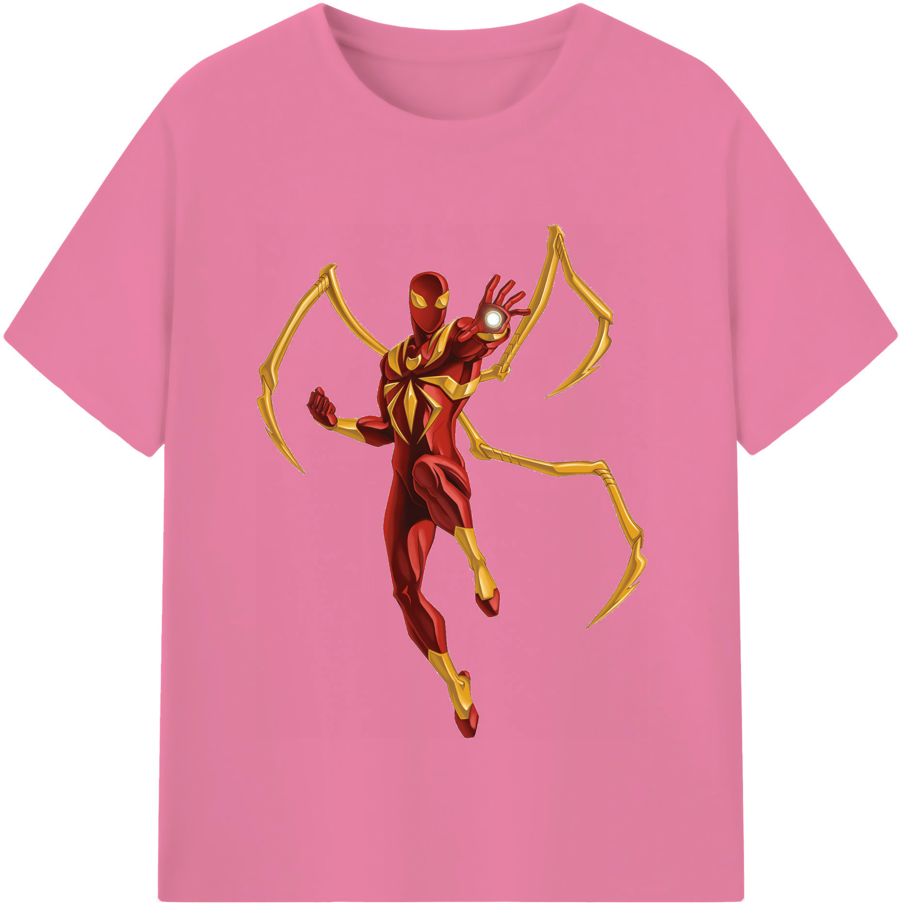 （画像用） Spider Man スパイダーマン 綿100％半袖Tシャツ（フロントプリント）